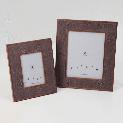 Image showing the Classic Photo  Frame, 10 x 8", Mulberry Shagreen product.