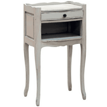 Image showing the Bedside Table, Distressed Grey, 66cm, Distressd Grey product.
