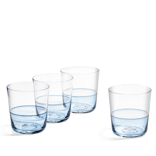 Image showing the 1815 Glass Set of 4 Tumblers, 350ml, Blue product.