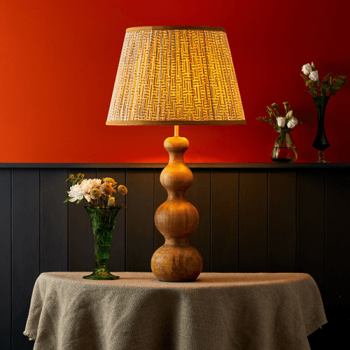 Image showing the Wobster Small Table Lamp Base Only, H48.5cm x W15cm, Natural product.