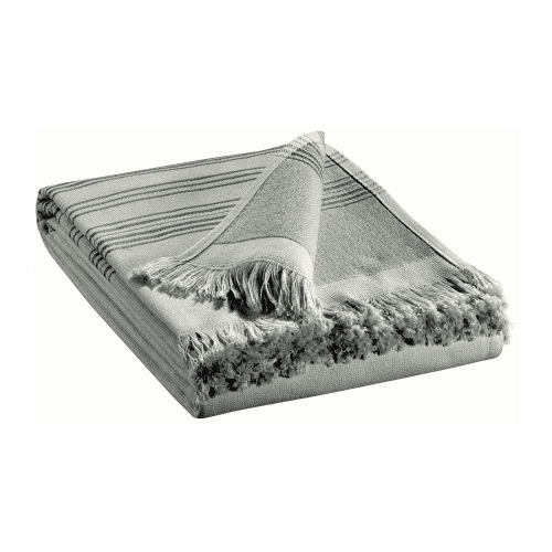 Image showing the Cancun Pair of hammam towels, 90 x 180cm, Perle product.