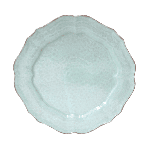 Image showing the Impressions Set of 6 dinner plates, 30cm, Turquoise product.