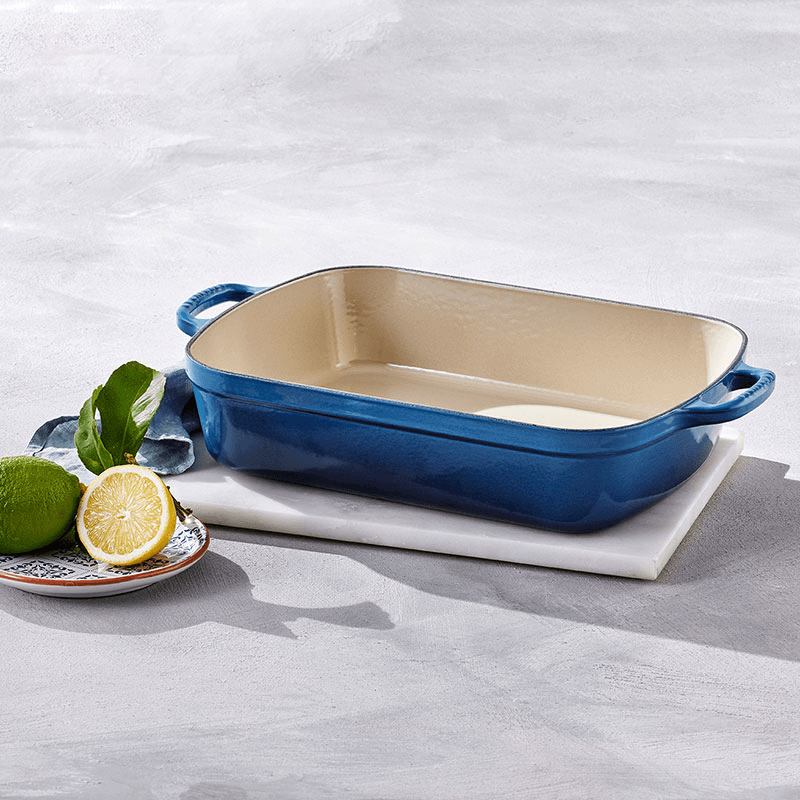 Signature Cast Iron Roaster, 33cm, Azure