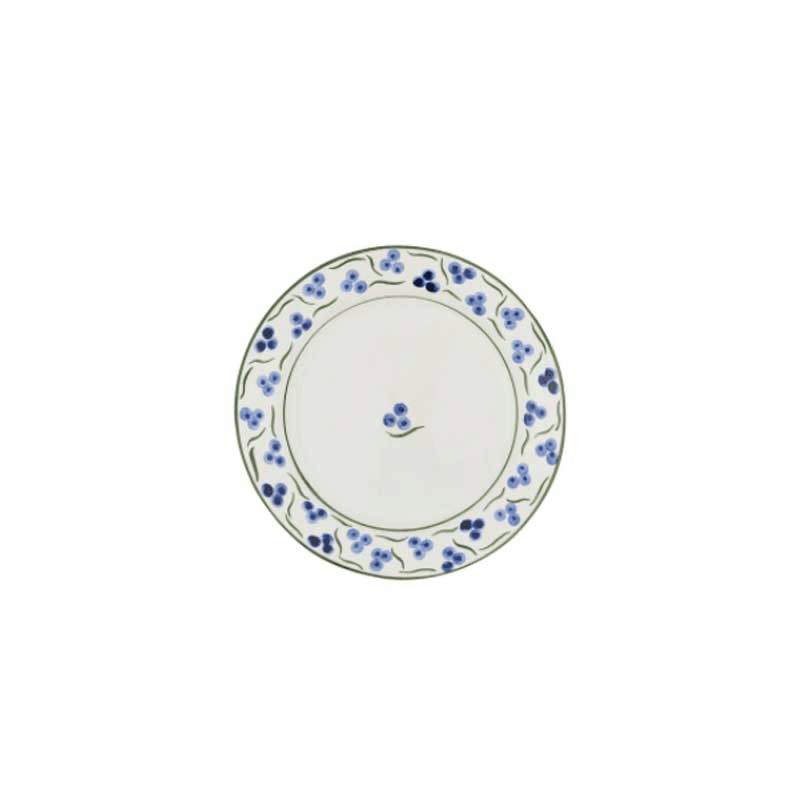 Chintamani Ceramic Plate, Large, Blue & Green