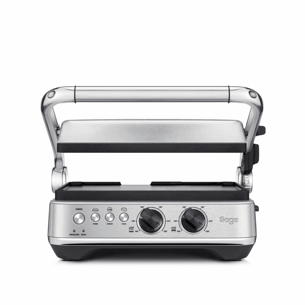 The BBQ and Press Grill Sandwich and panini press, Stainless Steel