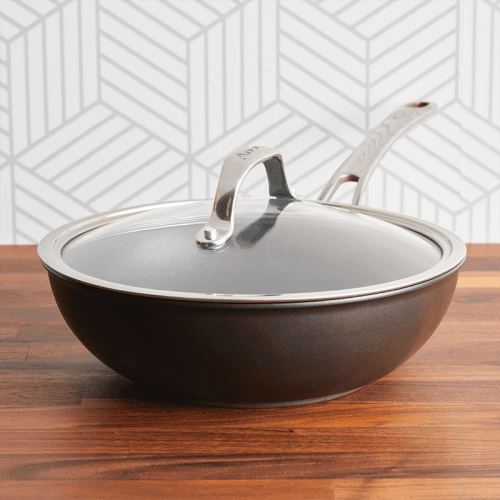 Image showing the Anolon X Stirfry Pan, 25cm, Black product.