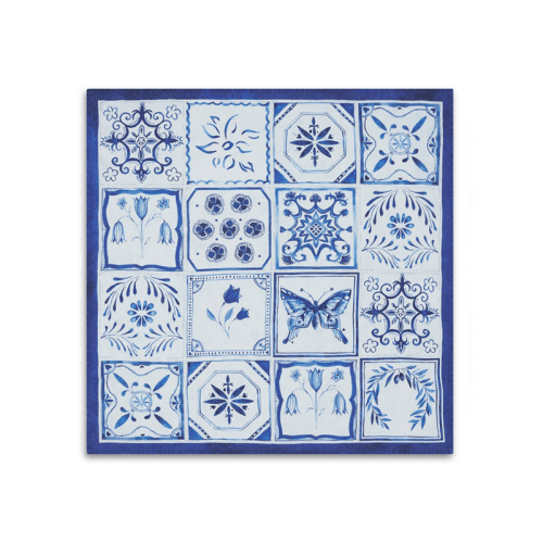 Image showing the Azulejos Napkin, L50 x 50cm, Blue product.