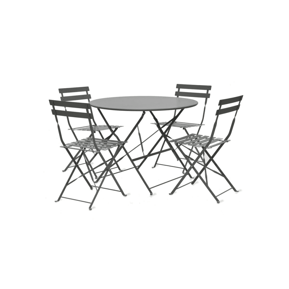 Rive Droite 5 Piece Bistro Set, Carbon