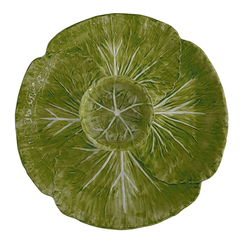 Radicchio Serving Dish, D30cm, Green