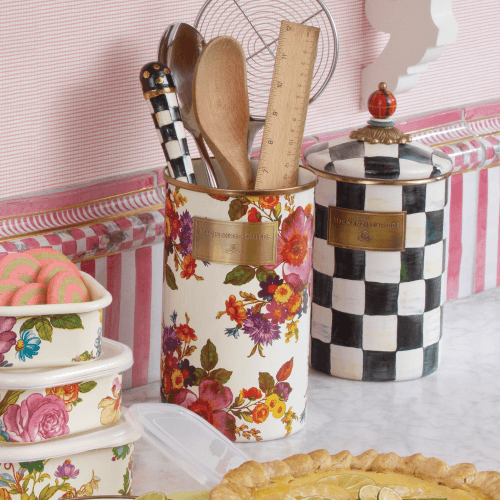 Image showing the Flower Market Utensil holder, 12cm, White product.