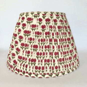 Lampshade, Empire, Palash Pink Flowers, 14"