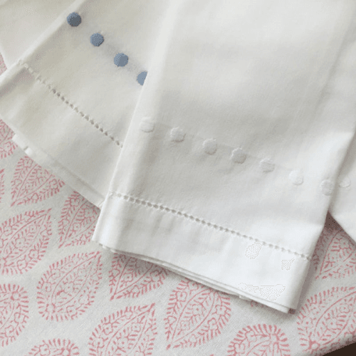 Image showing the Dots Hand Towel, 38 x 58cm, White product.