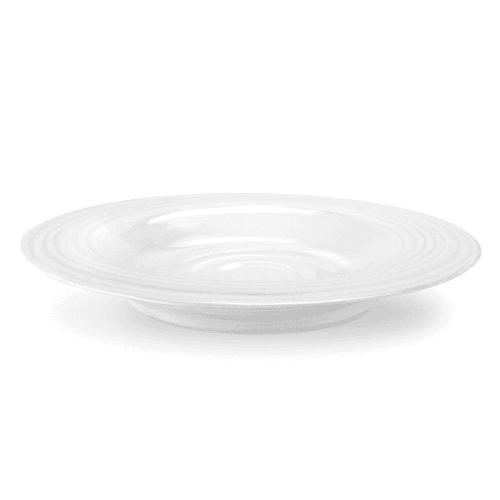 Image showing the Ceramics Set of 4 rim soup plates, 25cm, White product.