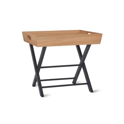 Image showing the Clockhouse Butlers Side Table, Natural & Carbon product.