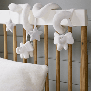 Spiral Cot Toy - White/Grey