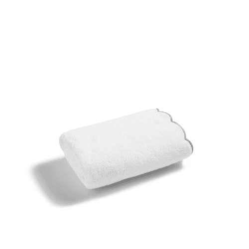 Image showing the Scallop Hand Towel, 50 x 100cm, Matcha product.