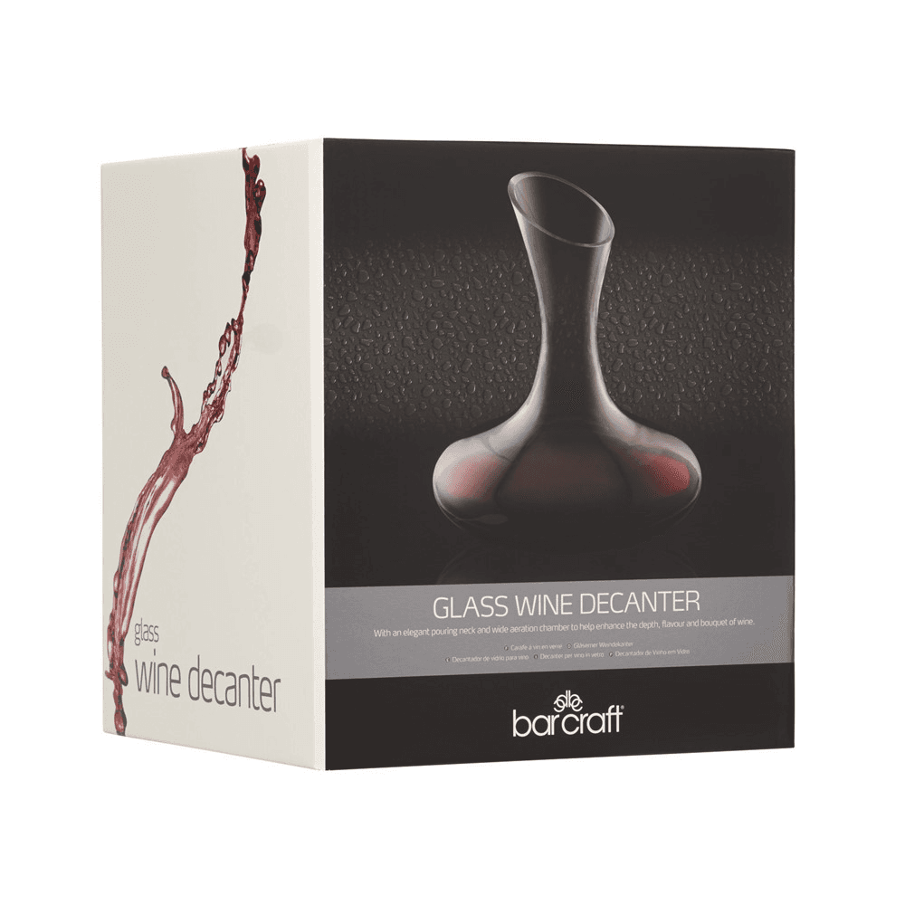 Barcraft Deluxe Glass Wine Decanter, 1.5 litres
