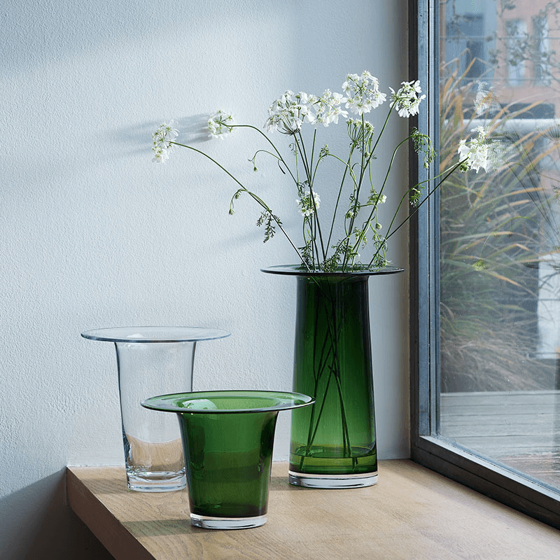 Victoria Vase/Lantern, H19cm, Fern Green