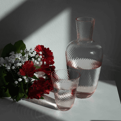 Image showing the Linea Carafe, 1.1l, Rosaline product.