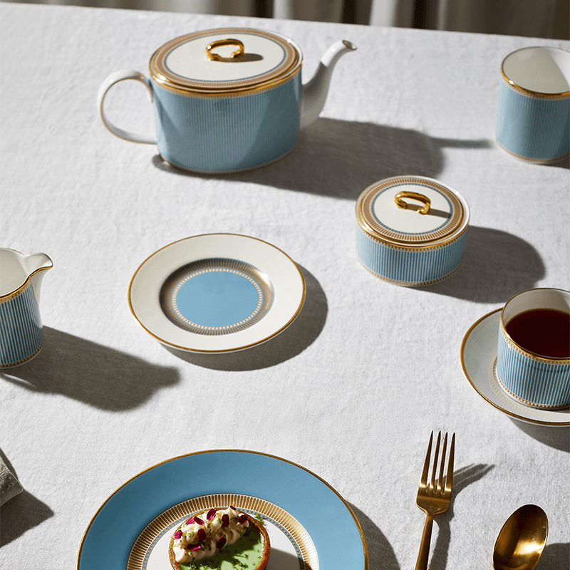 Helia Teacup and Saucer, 175ml, Mint Green