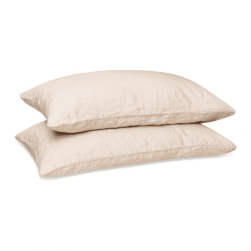 Image showing the Linen Pair of Standard Pillowcases, Almond product.