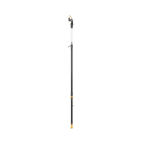 Image showing the PowerGear Telescopic Tree Pruner, L230 x W11 x D7.5cm, Black and Orange product.