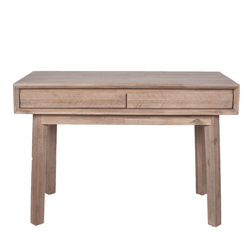Image showing the Kalmar 2 Drawer Desk, Acacia Wood product.