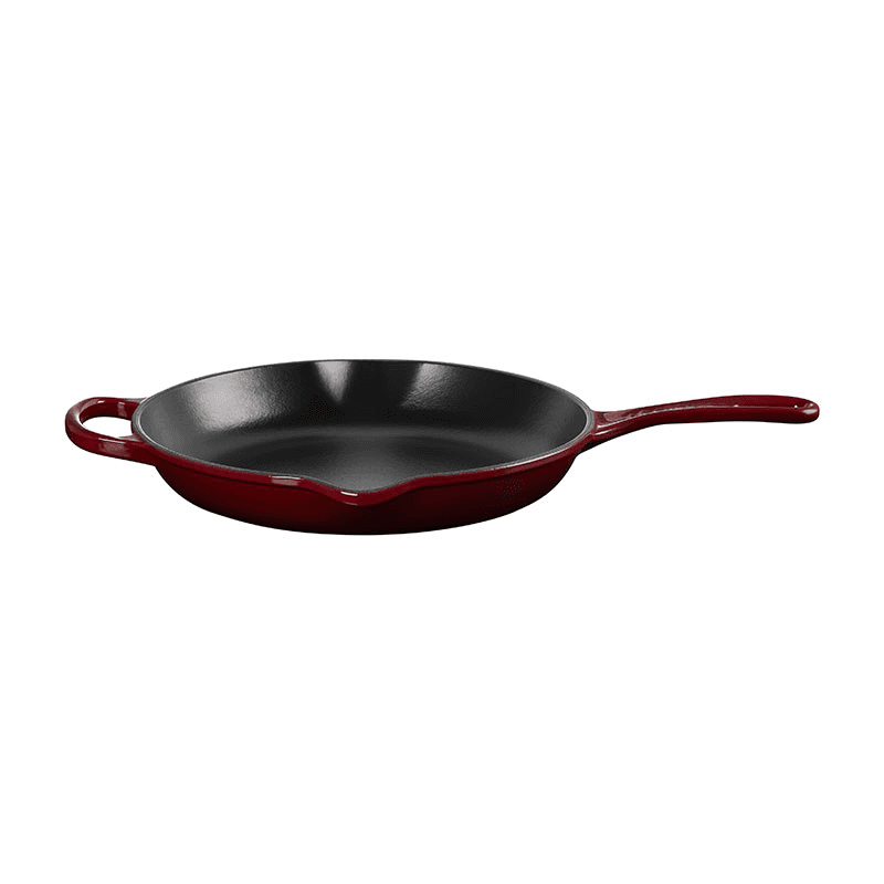 Signature Cast Iron Skillet with Metal Handle, 23cm, Garnet