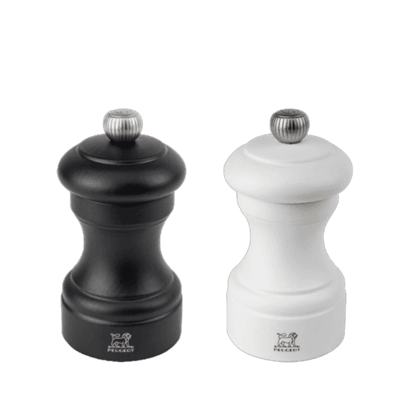 Bistro Chef Duo Pepper Mill & Salt Mill Set, 10cm, Black Matt & White Matt