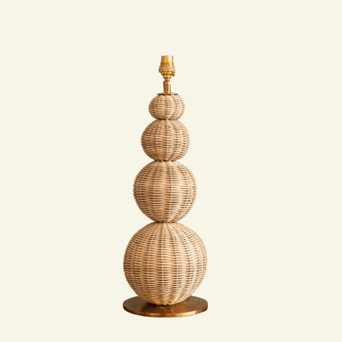 Image showing the Clarrise Rattan Table Lamp, H51cm, Natural product.