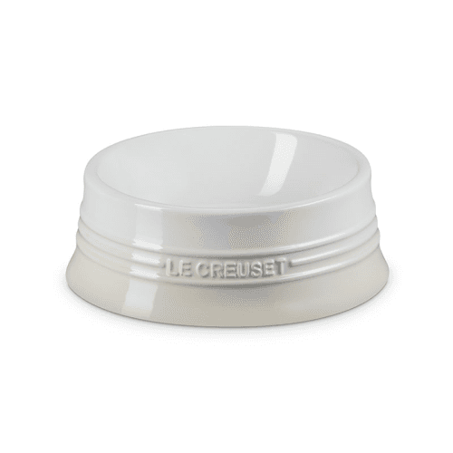 Image showing the Stoneware Large Pet Bowl, 23cm, Meringue product.