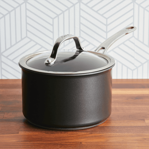 Image showing the Anolon X Saucepan, 18cm, Black product.