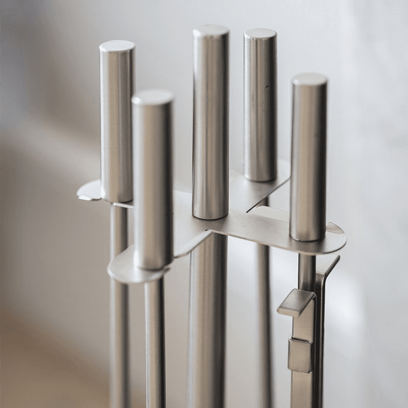 Ebrington Fireside Tool Set, Silver