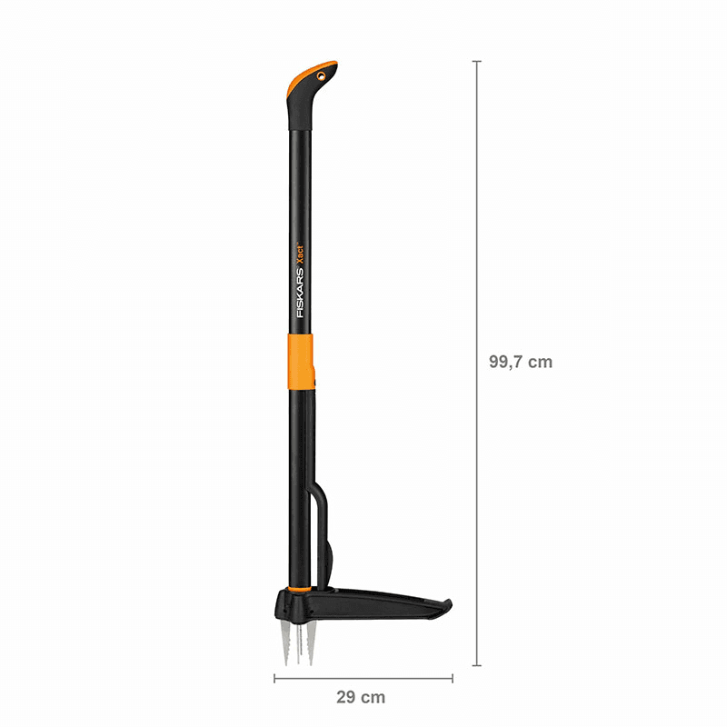 Solid Weed Puller, H93 x L9 x W30cm, Black and Orange