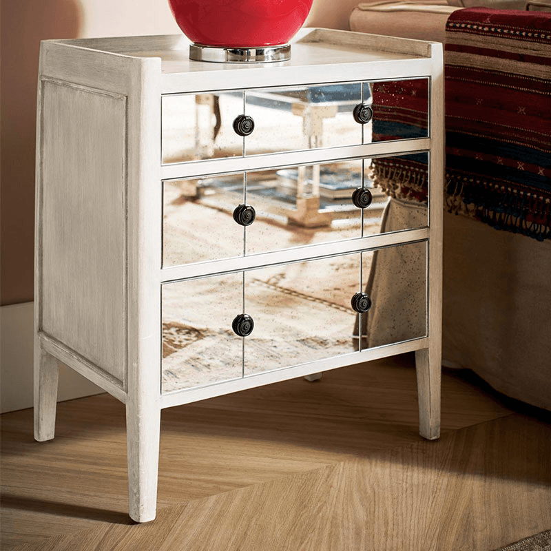 Catous Small chest of drawers, L62 x W40 x H73cm, White
