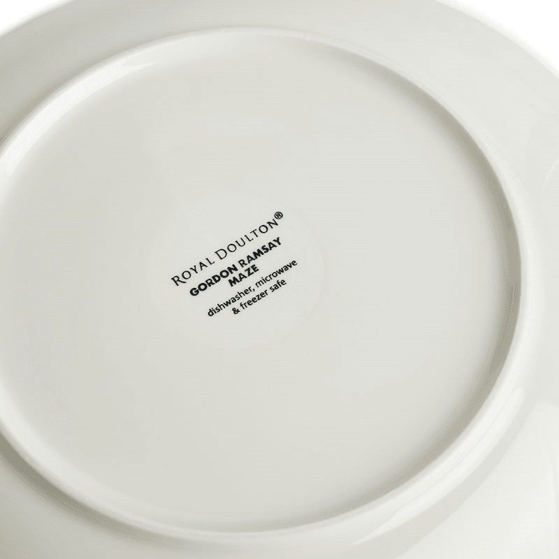 Gordon Ramsay Maze Denim Line 16 Piece Dinnerware Set, White