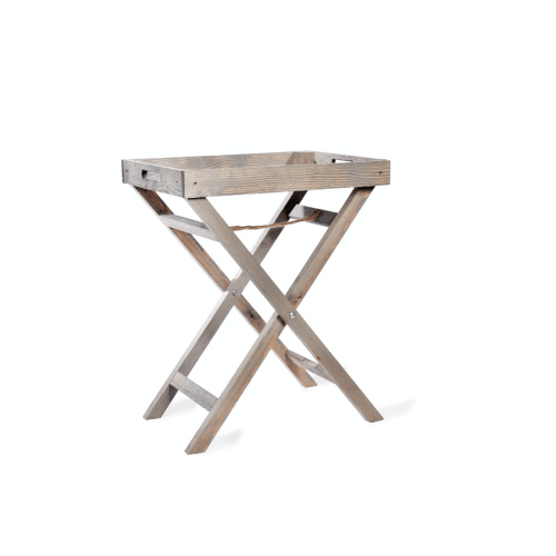 Image showing the Aldsworth Butlers tray and stand, H72 x W55 x D40cm, spruce wood product.