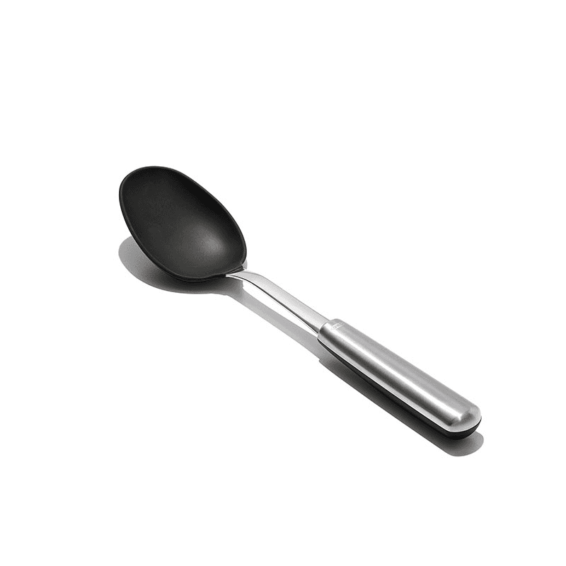 Silicone Cooking Spoon, Stainless Steel