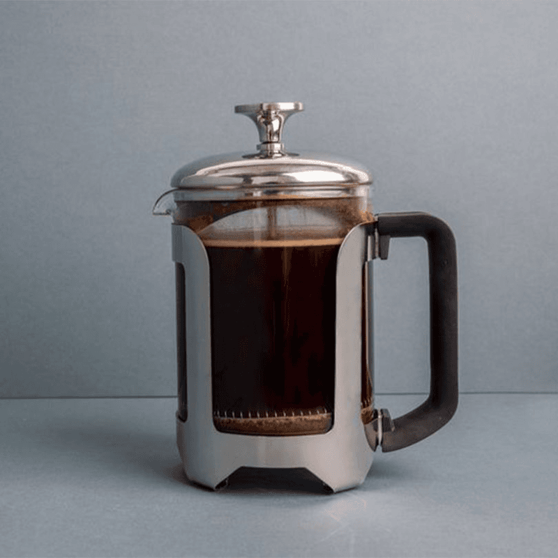 Roma Stainless Steel Cafetière, 4 Cup, Silver