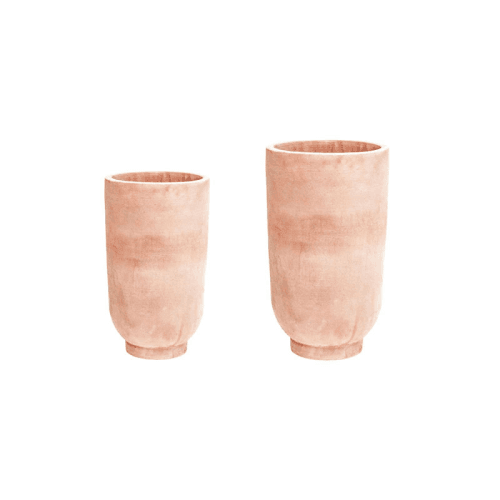 Image showing the Cartmel Set of 2 Vase Planters, H65cm, Terracotta product.