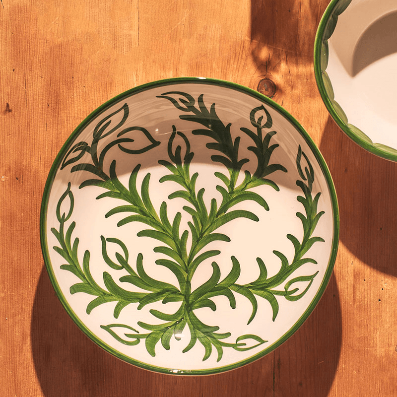 Vina Large Bowl, D24cm, Green