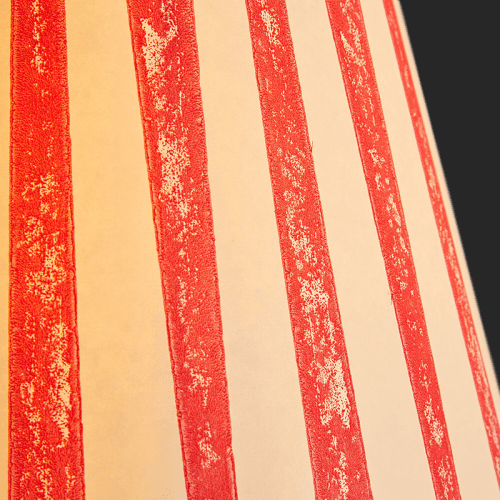 Image showing the Straight Empire Shade, 35cm, Scarlet Tapers Hand Painted Card product.
