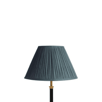 Image showing the Empire Shade, 30cm, blue silk product.