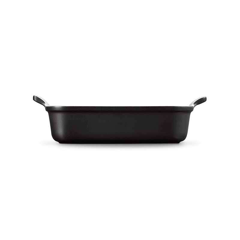 Stoneware Rectangular dish, 26 x 19cm - 2.3 litre, Satin Black
