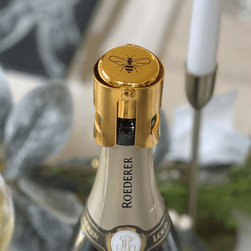 Image showing the Bee Champagne/Prosecco Stopper, H6cm, Gold product.