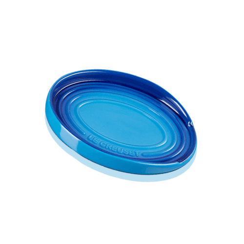 Image showing the Stoneware Oval Spoon Rest, Azure product.