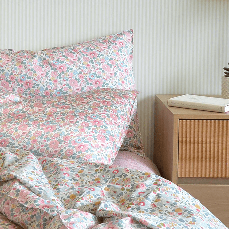 Betsy Candy Floss Duvet Set, Super King, Pink