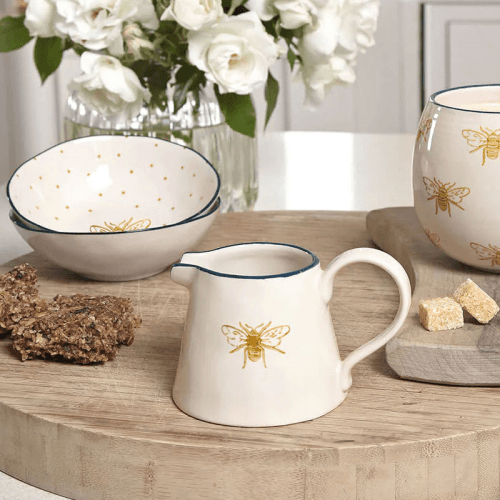 Image showing the Bees Jug, Stoneware, Mini product.