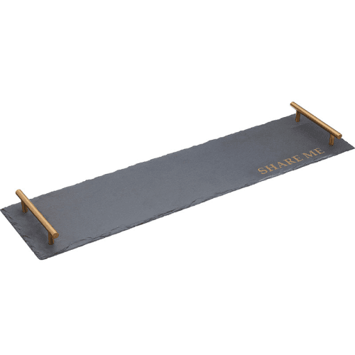 Image showing the Rectangular platter, W60 x L15 x H3.5cm, Slate product.