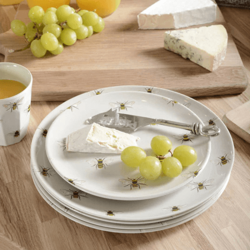 Image showing the Bees Melamine Dinner Plate product.